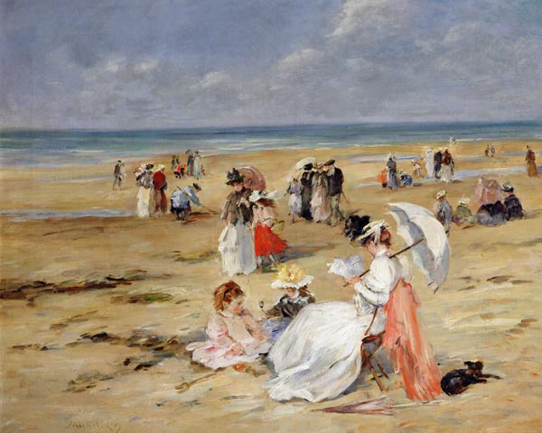 Beach at Courseulles a Henri Michel-Levy
