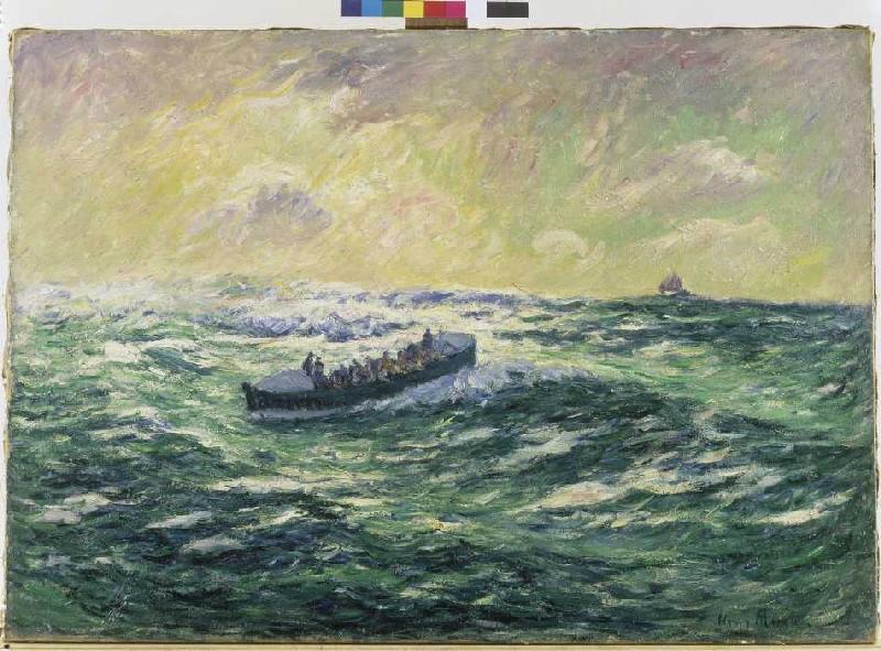 The sea lifeboat of Audierne a Henri Moret