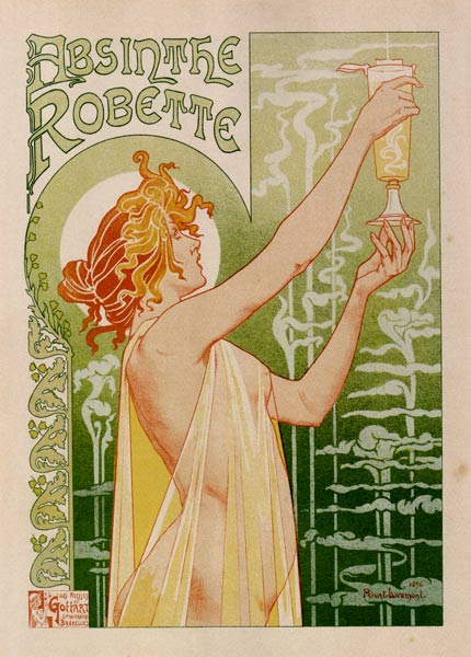 Absinthe Robette (Poster) a Henri Privat-Livemont