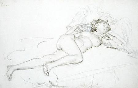 A Sleeping Nude a Henry Bryson Burroughs