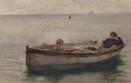Two Boys in a Rowing Boat a Henry Scott Tuke