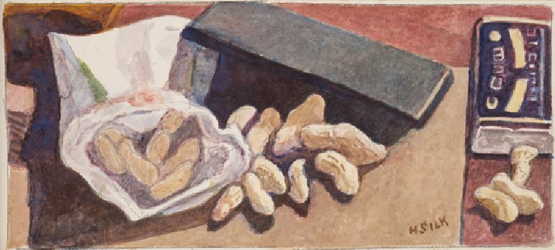 Monkey Nuts, c.1930 (pencil & w/c on paper) a Henry Silk