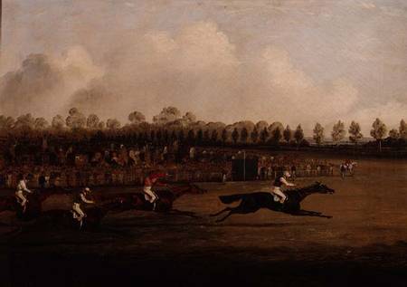 Finish of the Doncaster St. Leger a Henry Thomas Alken