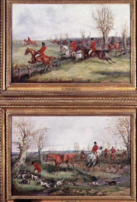 Pair of Hunting Scenes a Henry Thomas Alken