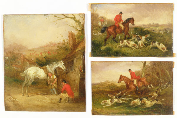 Shoeing, The Check and Gone Away a Henry Thomas Alken