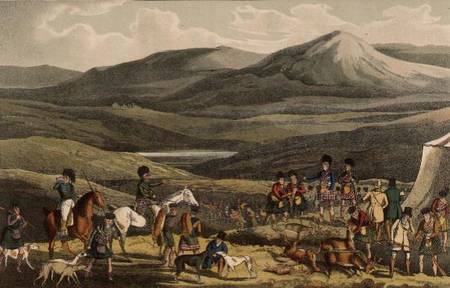 Sporting Meeting in the Highlands, aquatinted by I. Clark, pub. by Thomas McLean, 1820 a Henry Thomas Alken