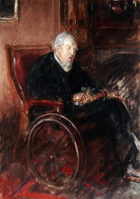 Henry Tonk's Father in a Wheelchair (oil on canvas) a Henry Tonks