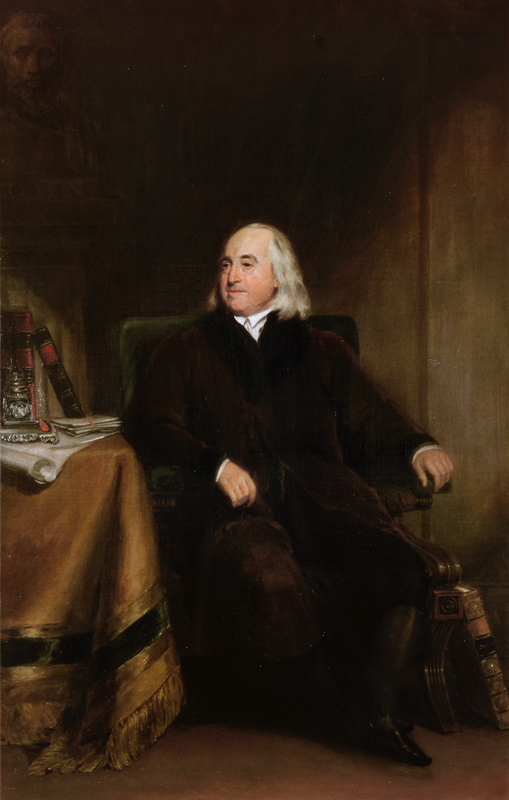 Jeremy Bentham, c.1829 (oil on canvas) a Henry William Pickersgill