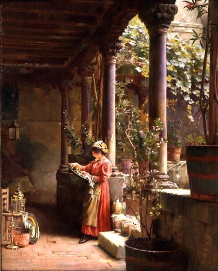 A Courtyard in Venice a Henry Woods