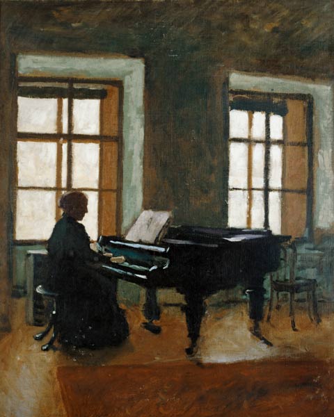 At the piano a Herbert Masaryk