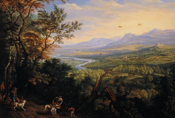 River Landscape a Herman Saftleven