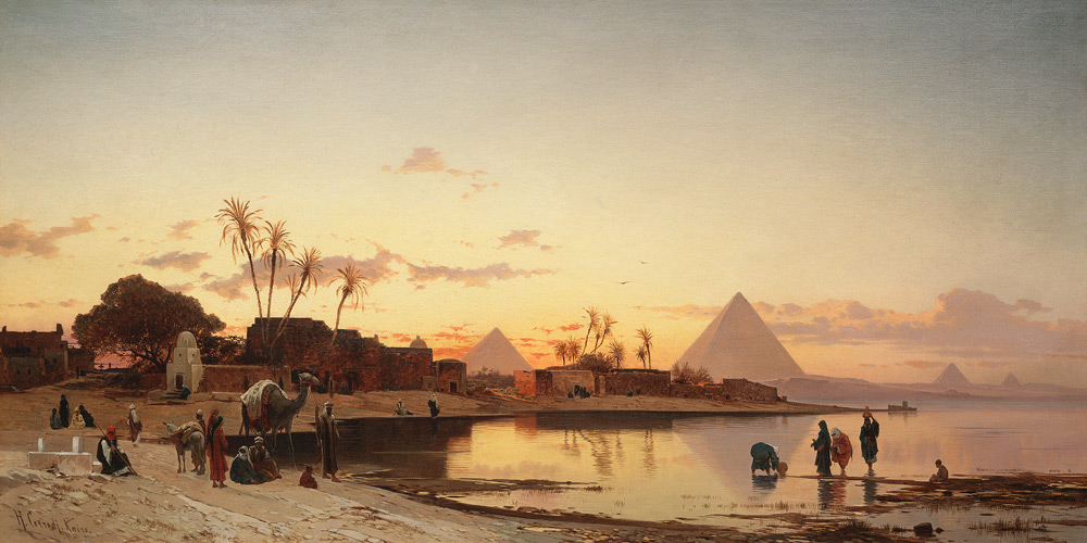 The Banks of the Nile a Hermann David Salomon Corrodi