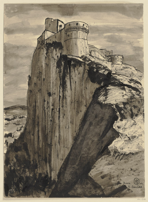 Rocca di San Leo a Hermann Lismann