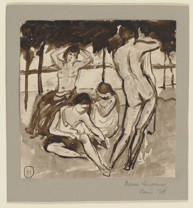 Four nudes a Hermann Lismann
