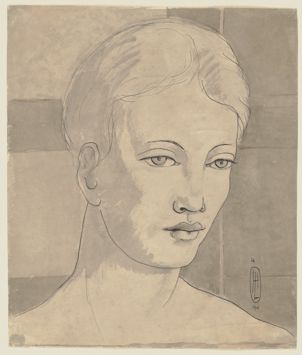 Female portrait a Hermann Lismann