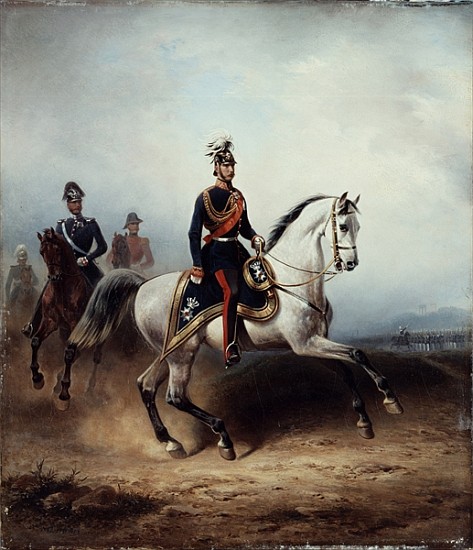 Frederick III Wilhelm on the Bornstedter Field a Hermann Meyerheim