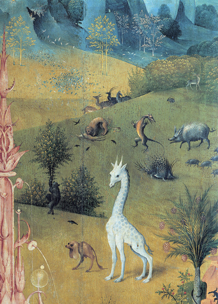 Bosch, Garten der Lüste, Paradies a Hieronymus Bosch