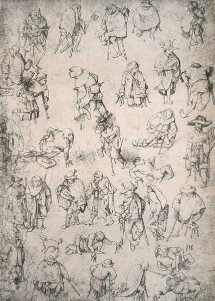 H.Bosch, Cripples, beggars a.street mus. a Hieronymus Bosch