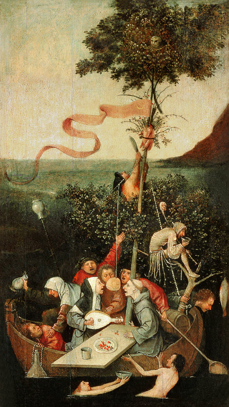La nave dei folli a Hieronymus Bosch
