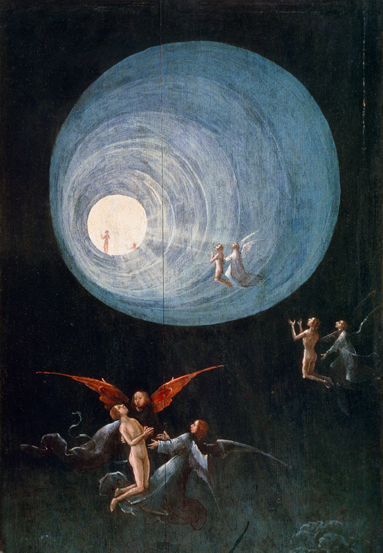 Ascesa dei beati in paradiso a Hieronymus Bosch