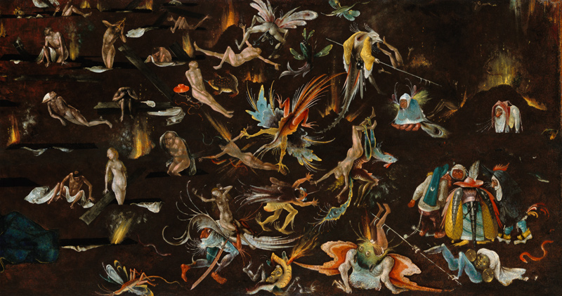 Fragment of a representation of the Last Judgement. a Hieronymus Bosch