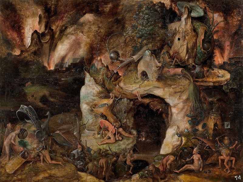 Inferno Landscape a Hieronymus Bosch