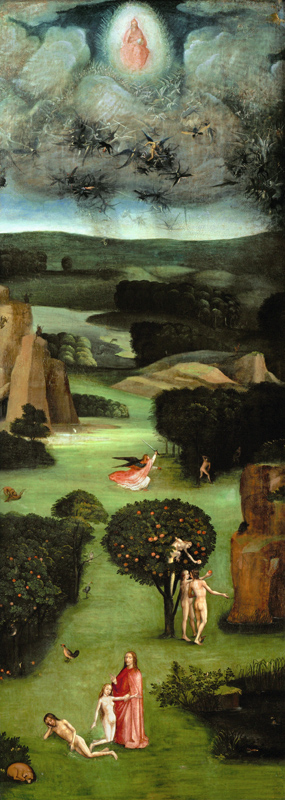 Last Judgement (left panel) triptych a Hieronymus Bosch