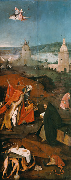 Tentazioni di Sant'Antonio (pannello destro) a Hieronymus Bosch