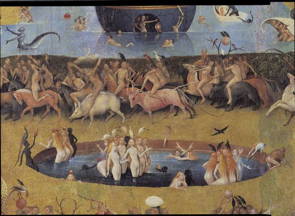 Bosch, Garten der Lüste, Ausschnitt a Hieronymus Bosch