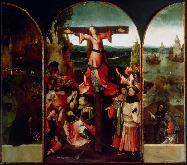 Bosch / Altar-piece of St. Julia/detail a Hieronymus Bosch