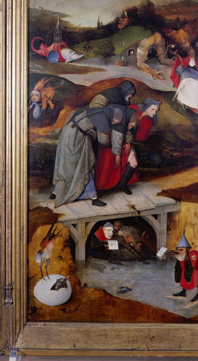 The Temptation of Saint Anthony (Detail of left wing of a triptych) a Hieronymus Bosch