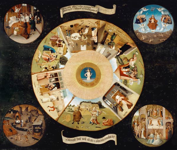 The Seven Deadly Sins and the Four Last Things a Hieronymus Bosch