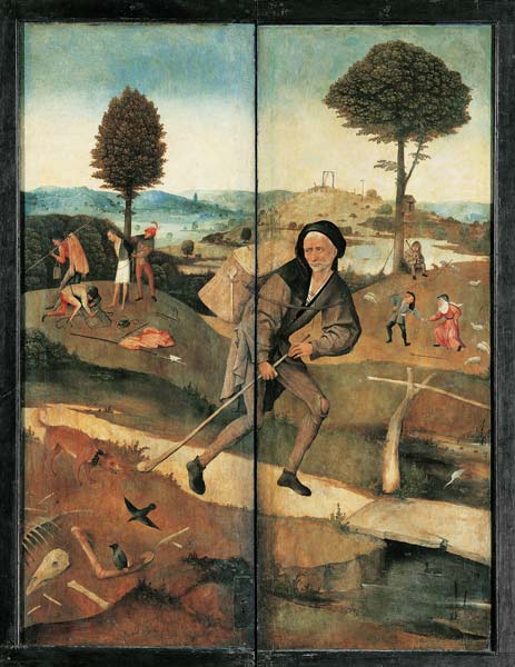 The Peddler (The Haywain Triptych, reverse) a Hieronymus Bosch