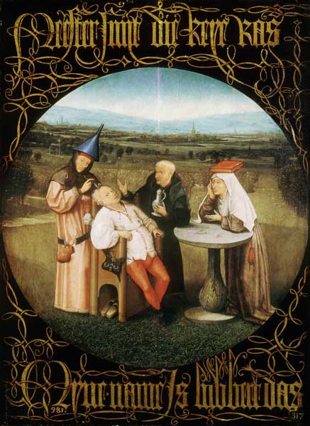 The Cure of Folly (Extraction of the Stone of Madness) a Hieronymus Bosch