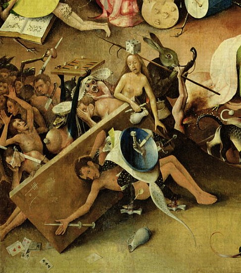 The Garden of Earthly Delights: Hell, right wing of triptych, c.1500 (detail of 322) a Hieronymus Bosch
