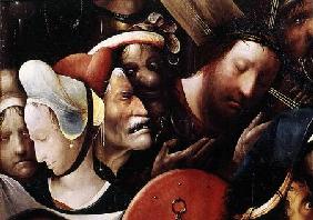 The Carrying of the Cross. detail of Christ and St. Veronica