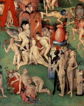 The Garden on Earthly Delights: Allegory of Luxury, central panel of triptych