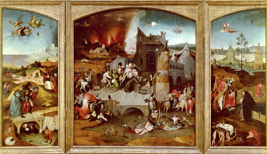Triptych of the Temptation of St. Anthony a Hieronymus Bosch