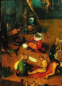 Last Judgement triptych detail from the middle panel (torture scenes) a Hieronymus Bosch