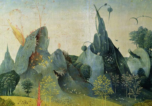 The Garden of Eden, detail from the right panel of The Garden of Earthly Delights a Hieronymus Bosch