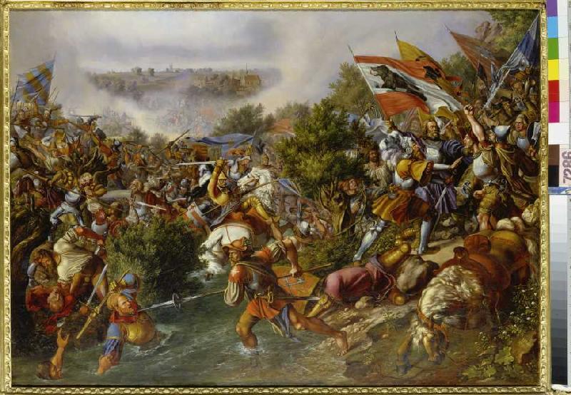 The battle with St. Jakob. a Hieronymus Hess