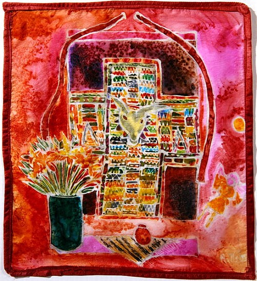 Guatemalan Shrine, 2005 (dyes on silk)  a Hilary  Simon