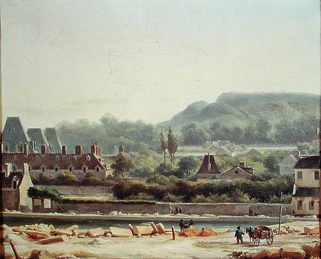 The Hopital Saint-Louis and the Buttes-Chaumont in 1830 a Hippolyte Adam