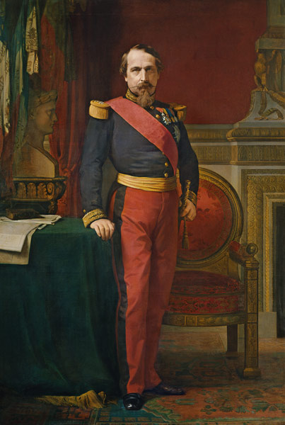 Portrait of Napoleon III (1808-73) a Hippolyte Flandrin