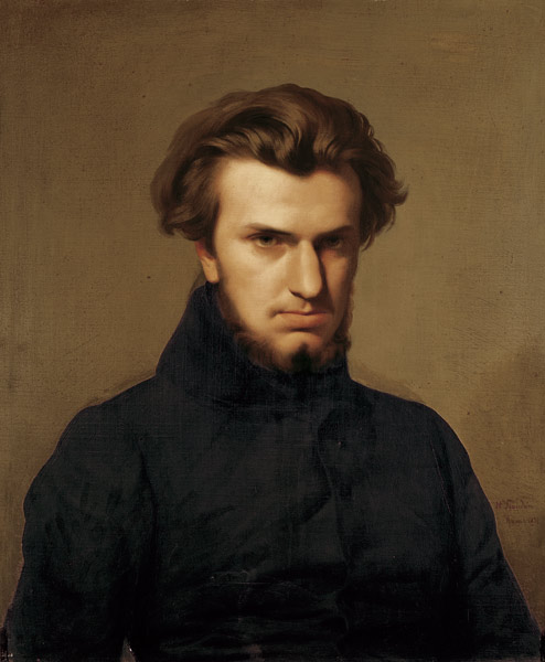 Portrait of Ambroise Thomas (1811-96) 1834 a Hippolyte Flandrin