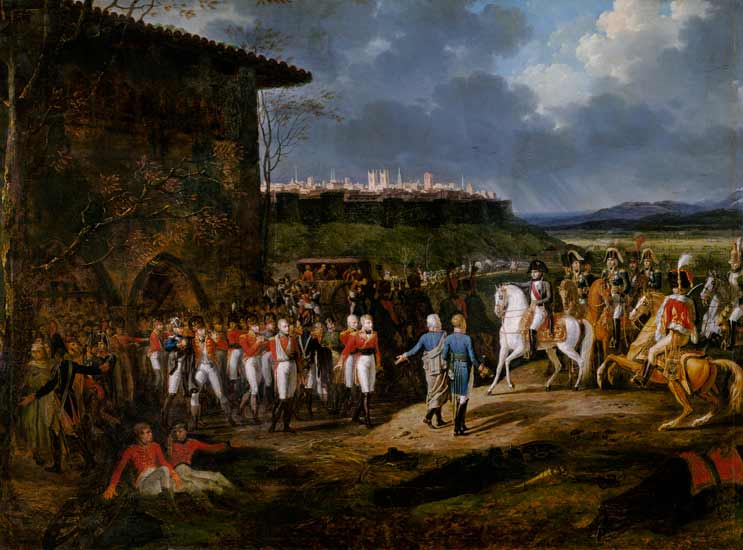 The English Prisoners at Astorga Being Presented to Napoleon Bonaparte (1769-1821) in 1809 a Hippolyte Lecomte