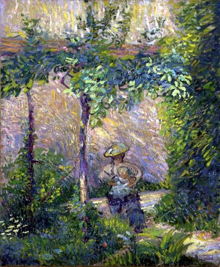 Woman in the Garden a Hippolyte Petitjean
