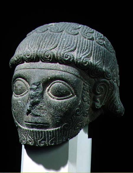 Head of a god, from Barak in Turkey a Hittite