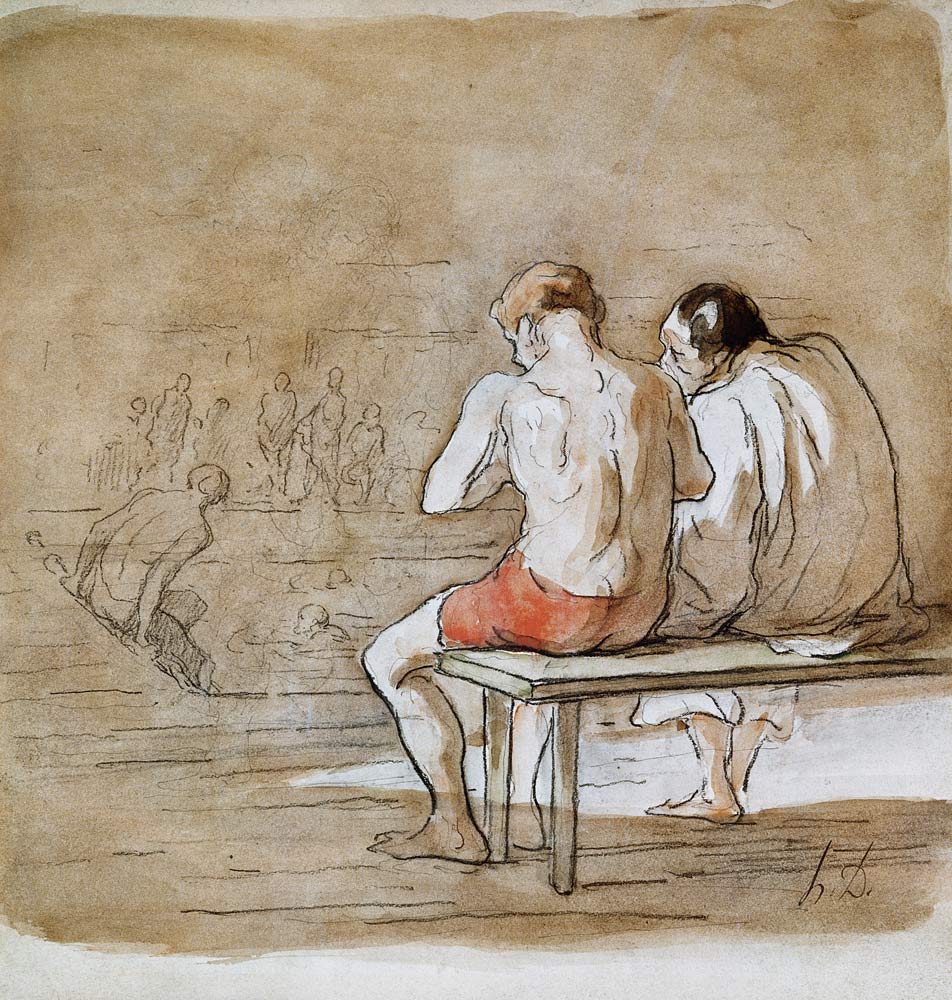 Le's Baigneurs a Honoré Daumier