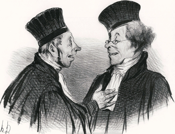 My dear! You fainted... admirably. It really made a lasting impression! a Honoré Daumier